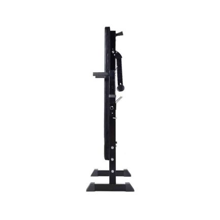 Barbell and Plate Stand for Folding Flat Weight Bench